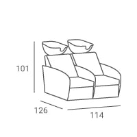 Hairdressing backwash LUNA SOFA