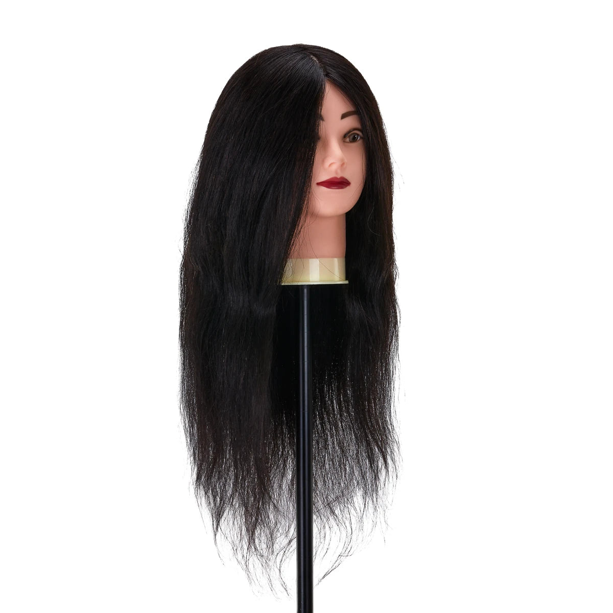 Head for hairdressers training Gabbiano WZ1 natural cheveux, color 1H, length 20"