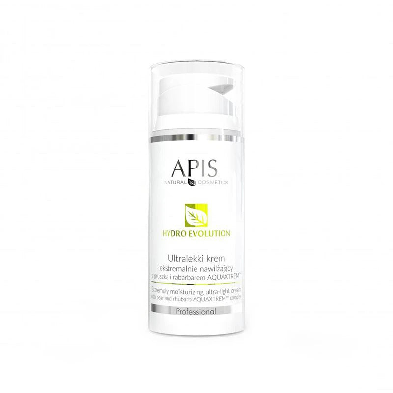 Apis hydro evolution ultralet creme ekstremt fugtighedsgivende med pære og rabarber aquaxtrem ™ 100 ml