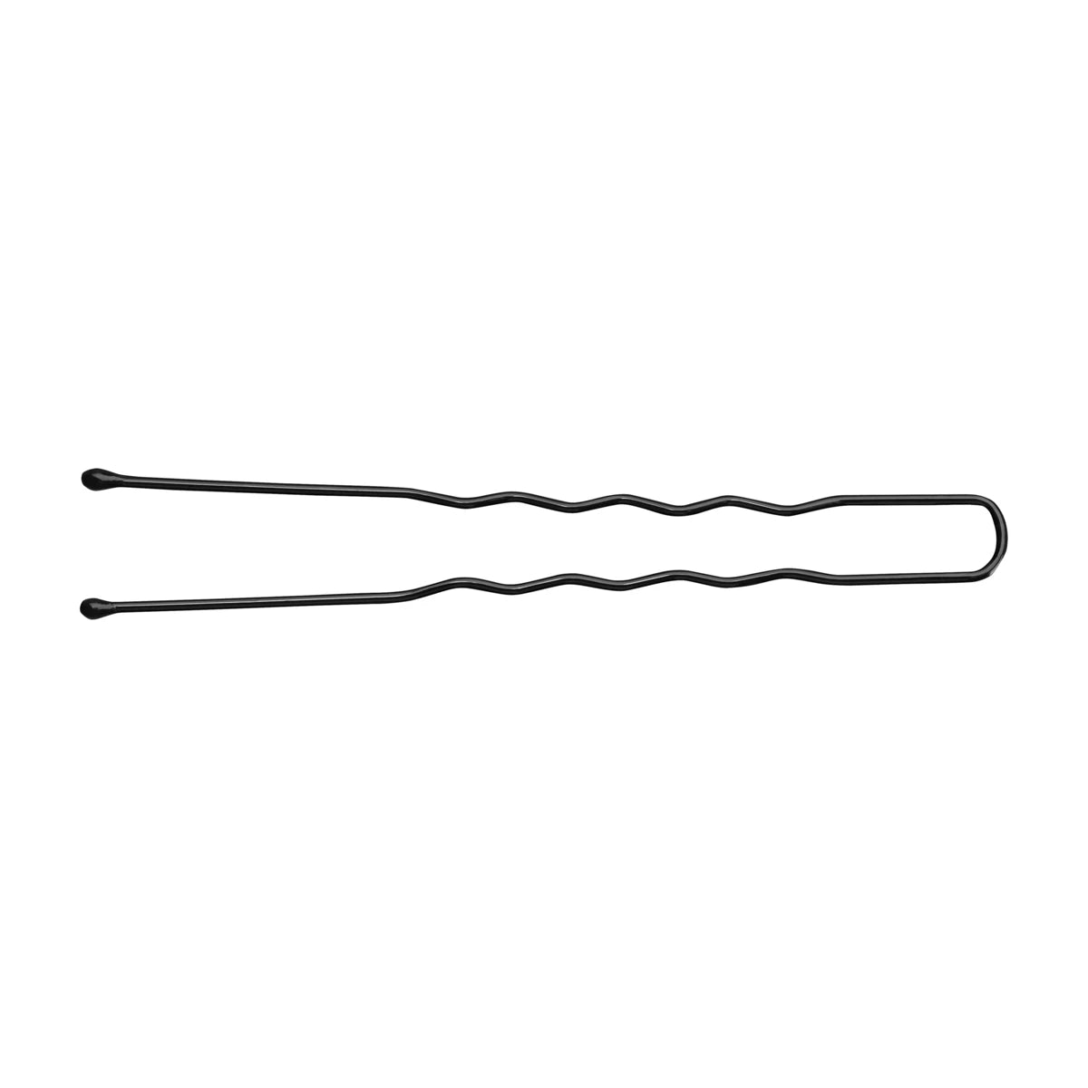 Matu sprādzes frizieriem, 300 gab., 6 cm, melnas