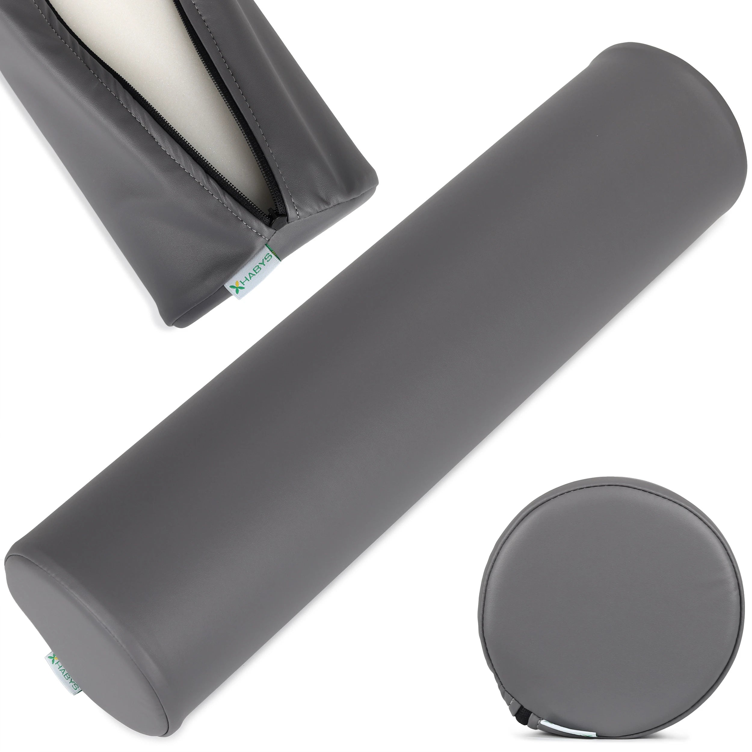 Round Bolster 15x60 K622 Charcoal