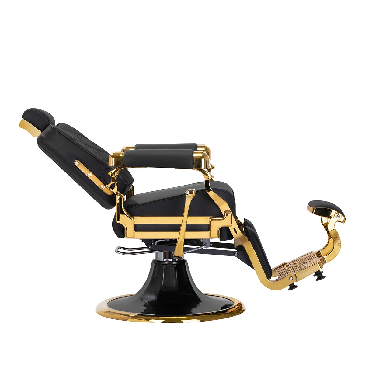 Barber Chair Gabbiano Leonardo Gold Black