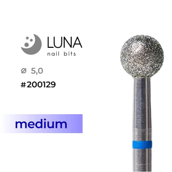 Dimanta frēzes uzgalis Lodīte, 5,0 mm, zila