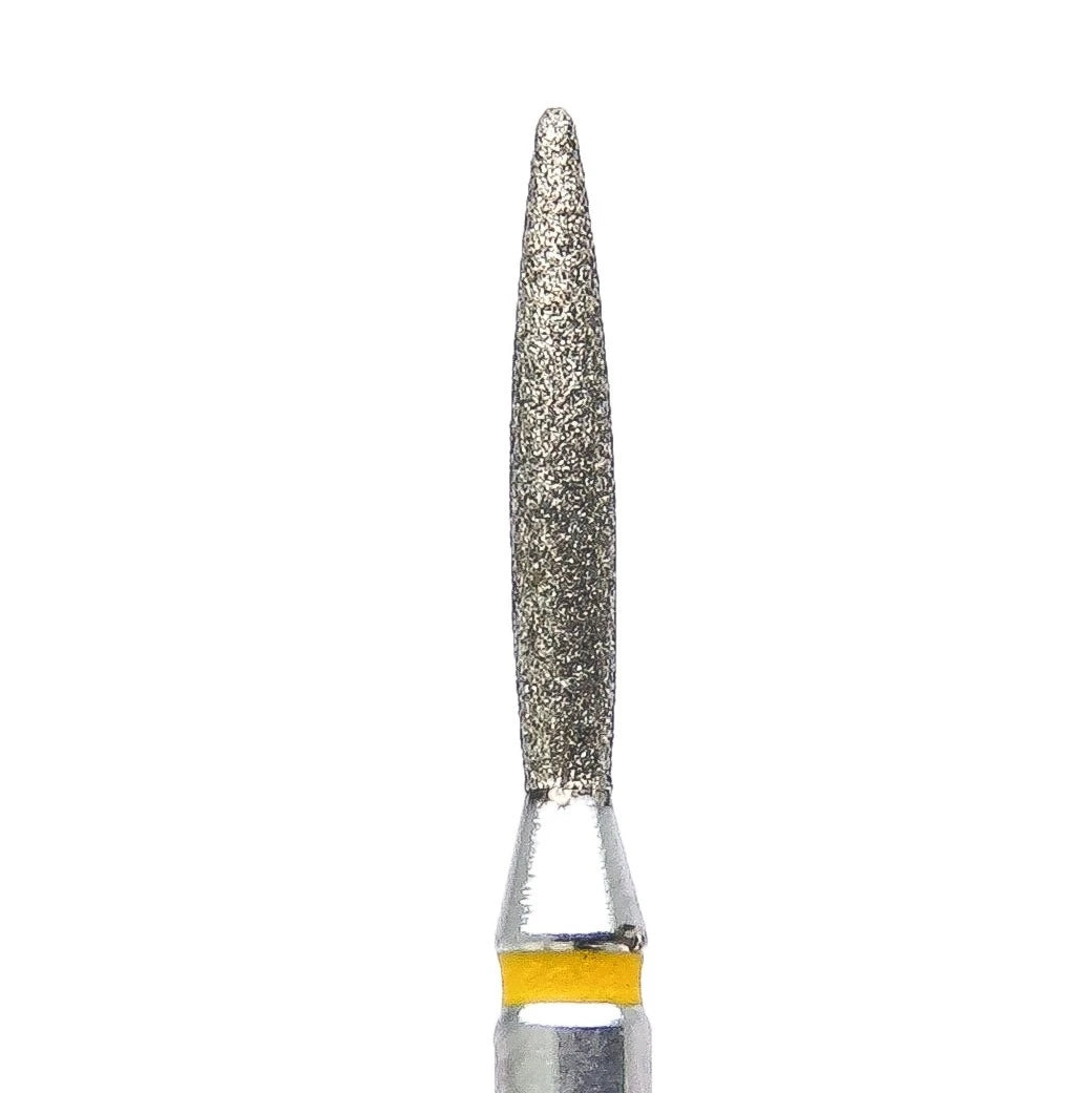 KMIZ Diamanten freesstift Vlam 016, Geel