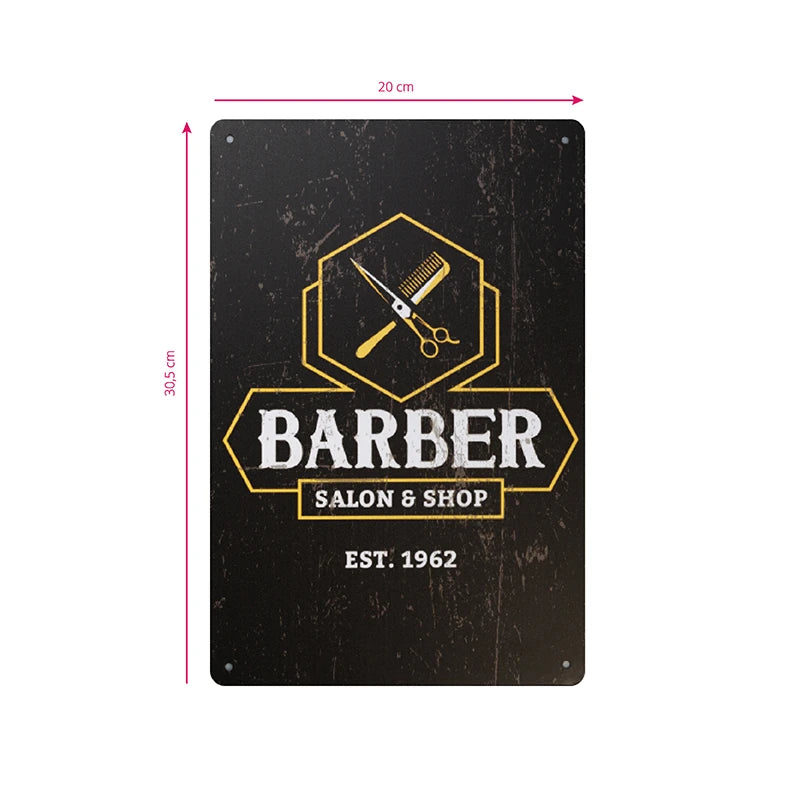 Dekorativ barberplade B035