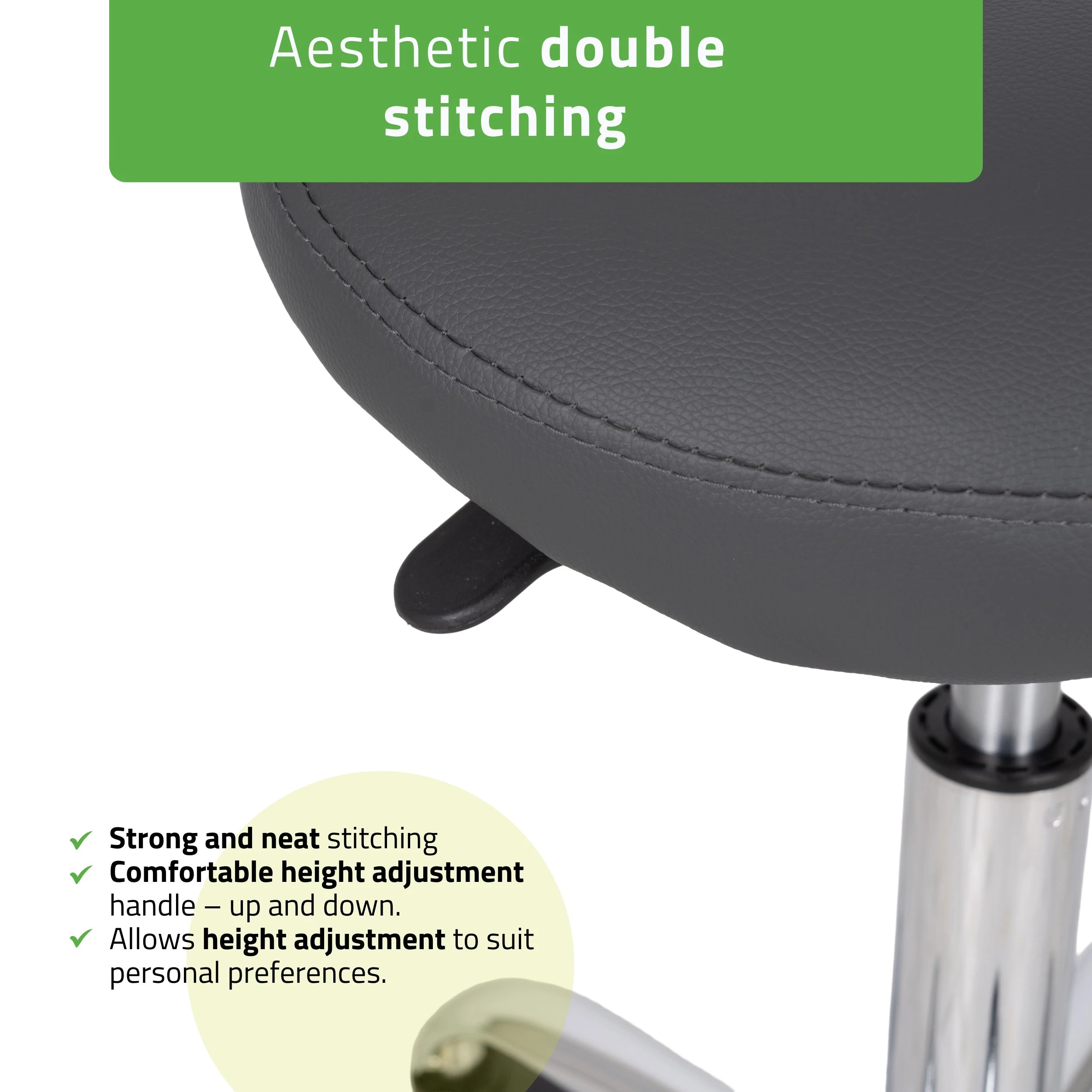 Sattelstuhl LOFI, Comfy Base k521 Grau