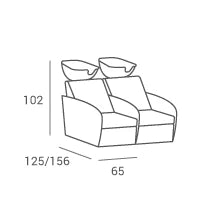 AYALA Rückwärtswaschbecken OBSESSION SOFA