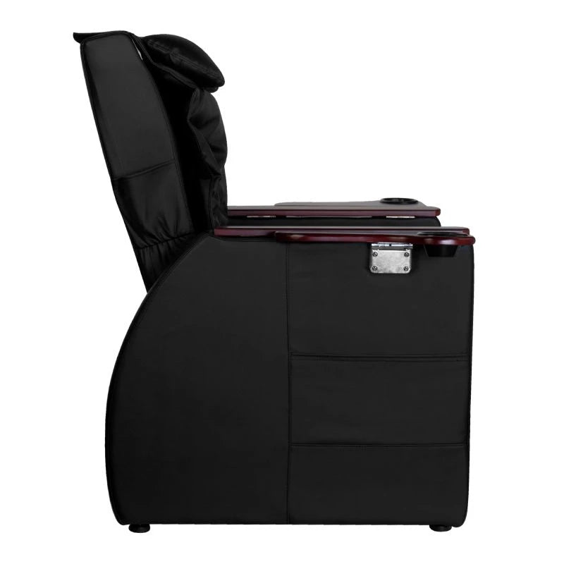 Azzurro Pedikürstuhl 101 mit Rückenmassage, Schwarz