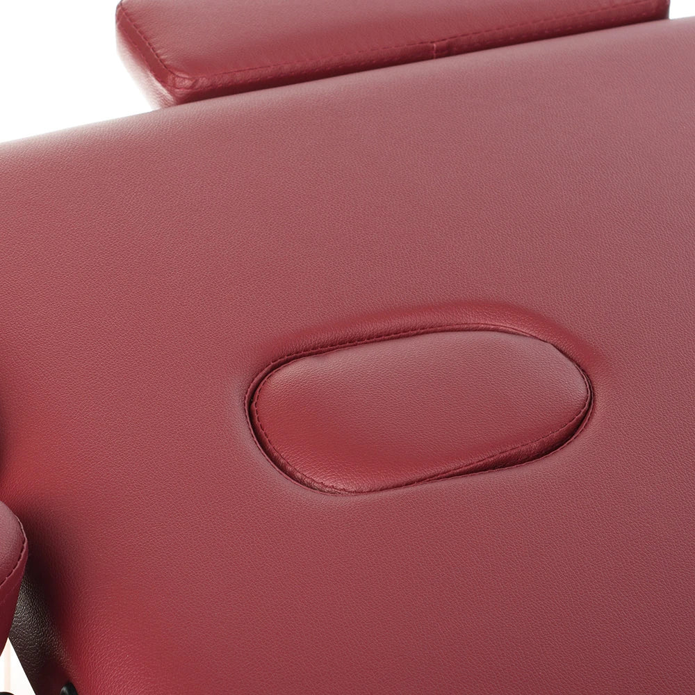 Sulankstomas masažo stalas COMFORT 10, bordo