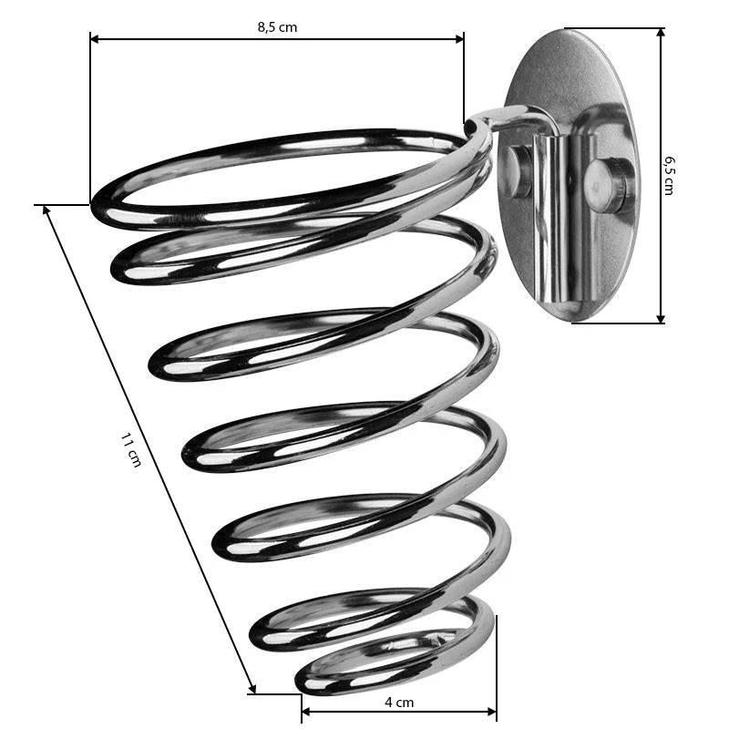 Wall-mounted hair dryer holder fx64