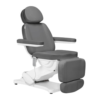 Kosmetoloģijas krēsls - kušete SILLON CLASSIC, 4 motori, pelēka