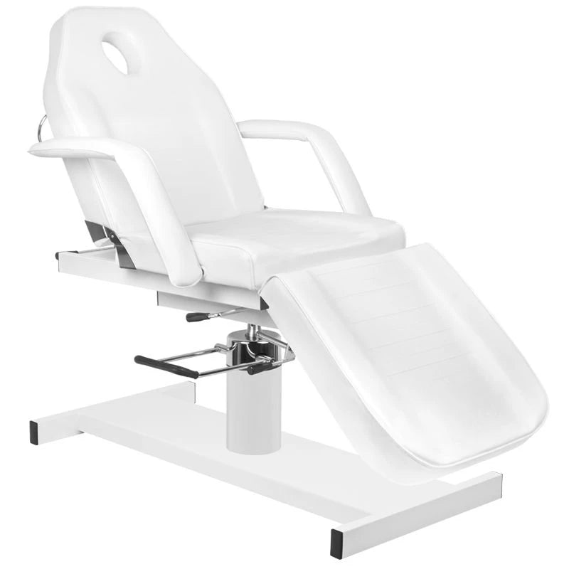 Hidrauliskais kosmetoloģijas krēsls - kušete A210d, balta