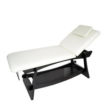 DELTO Wooden Massage Couch White with Base