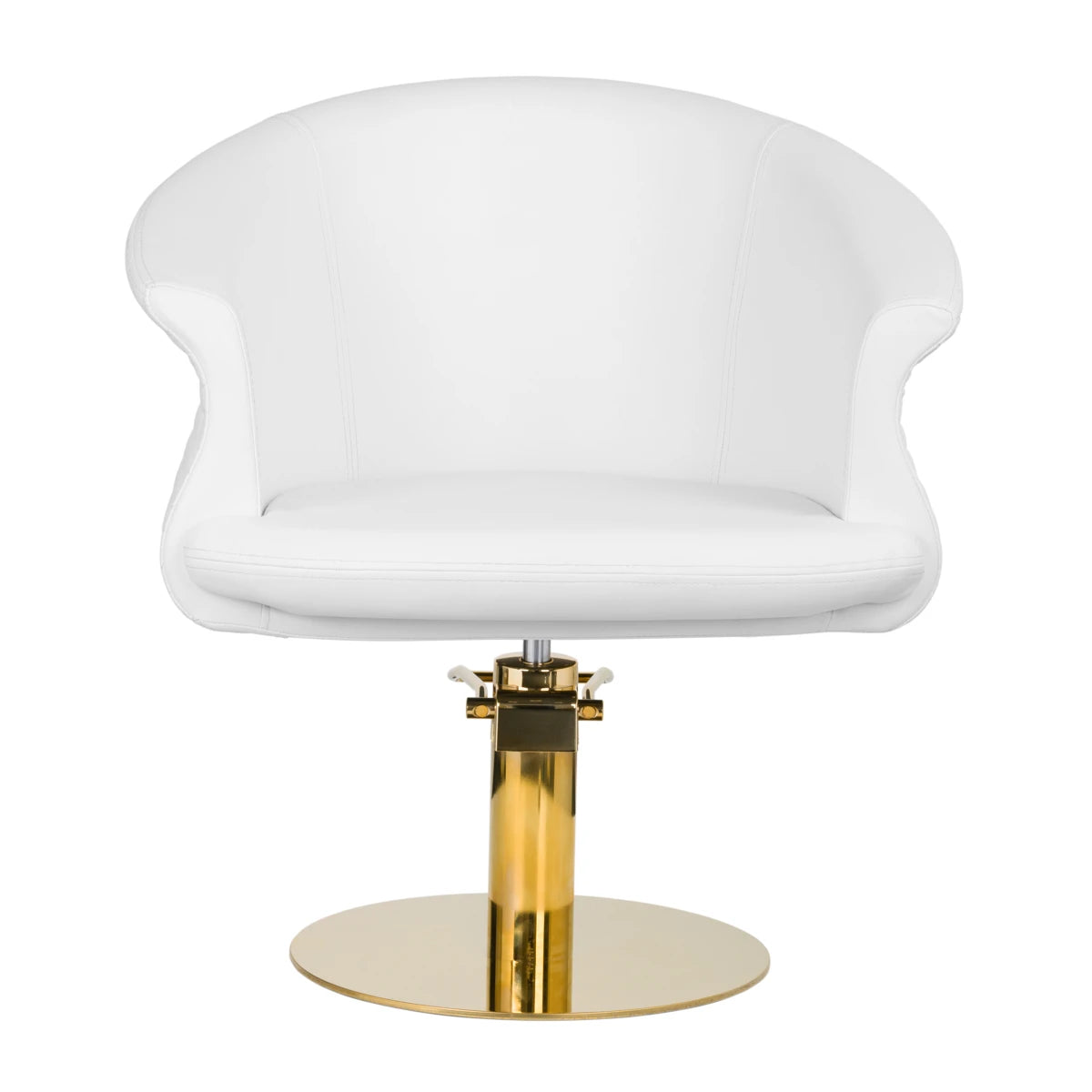 Hairdressing chair GABBIANO VERSAL GOLD WHITE
