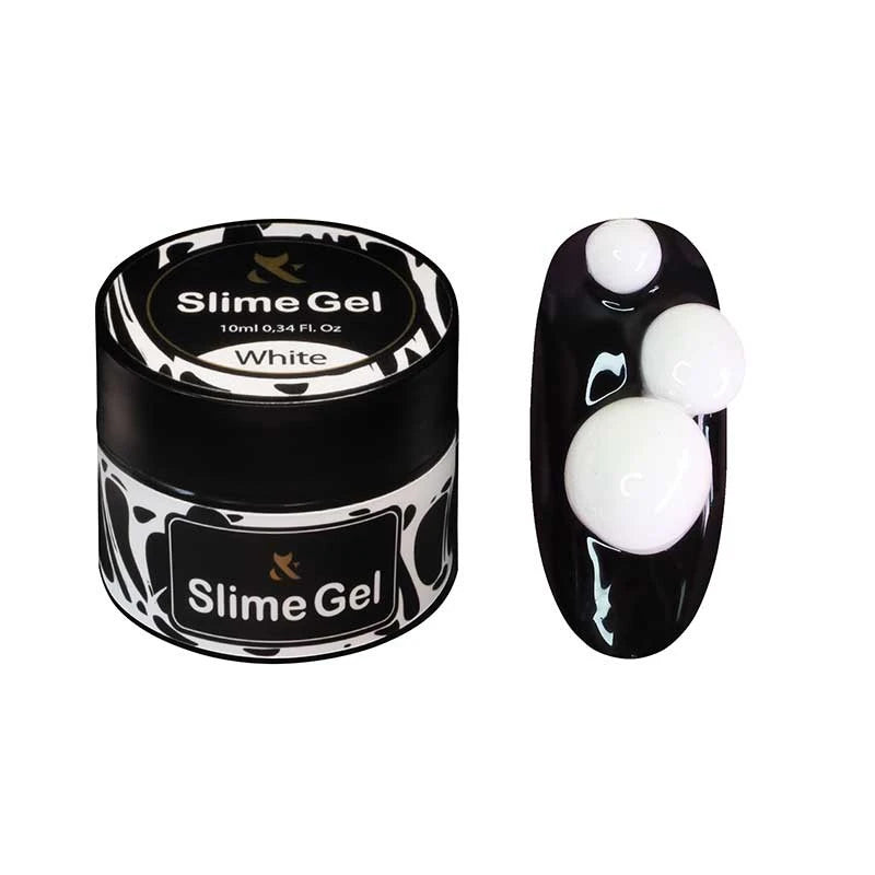 F.O.X Slime Gel küünte pikendamiseks, valge, 10 ml