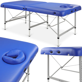 Table de massage Structural 102 Comfort visage Hole Vinyl Flex K012 bleu marine