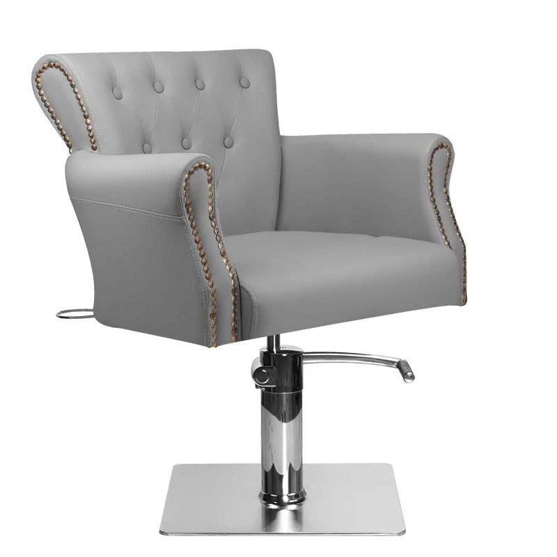 Hair System Frizētavas krēsls BER 8541, pelēks