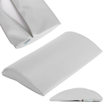 Pusapvalis jostos spilvenas 40x25x5 Soft k729, šviesiai pilkas