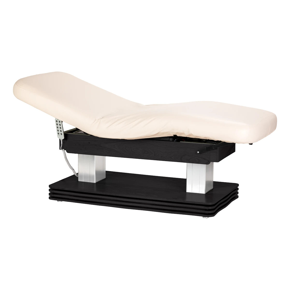 SPA kušete Sillon Comfort, krēmkrāsa ar melnu pamatni