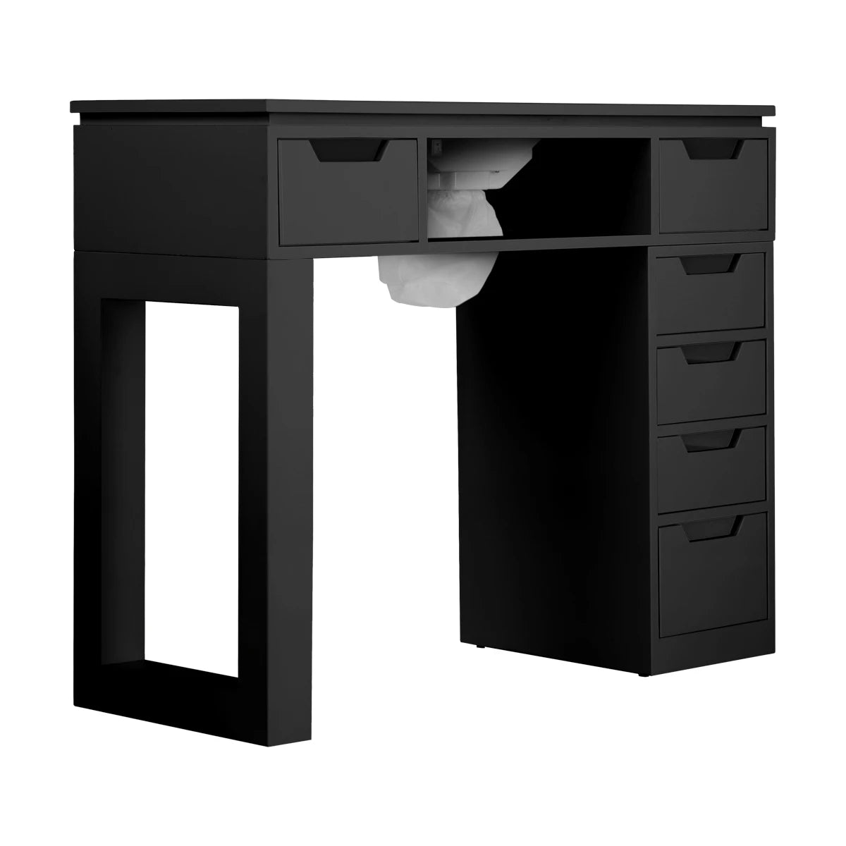 Manicure table with dust collector YR-003, black