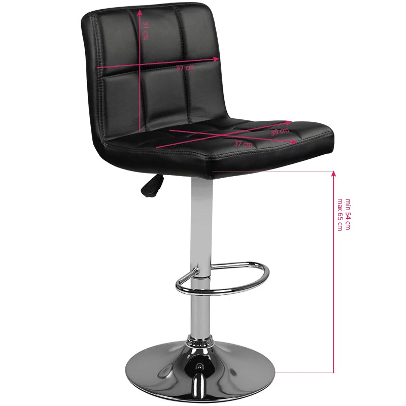 Bāra krēsls, HOKER M06, regulējams, melns