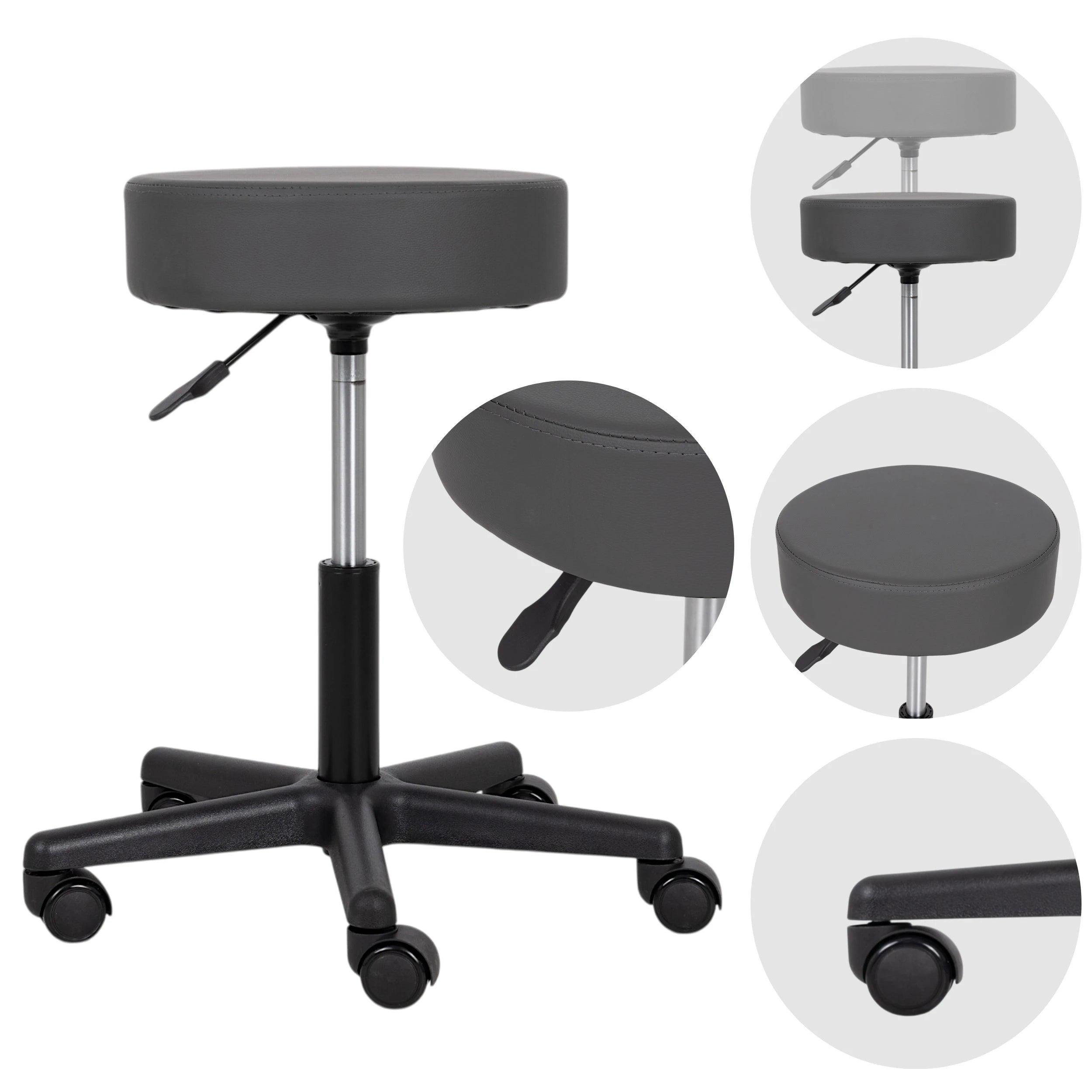 Stool TIMO, Comfy Base k521 grey