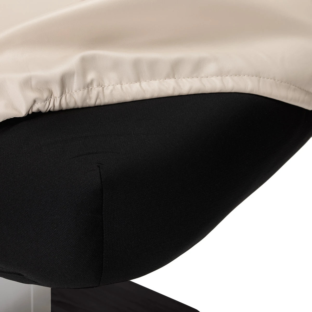 SPA kušete Sillon Comfort, krēmkrāsa ar melnu pamatni