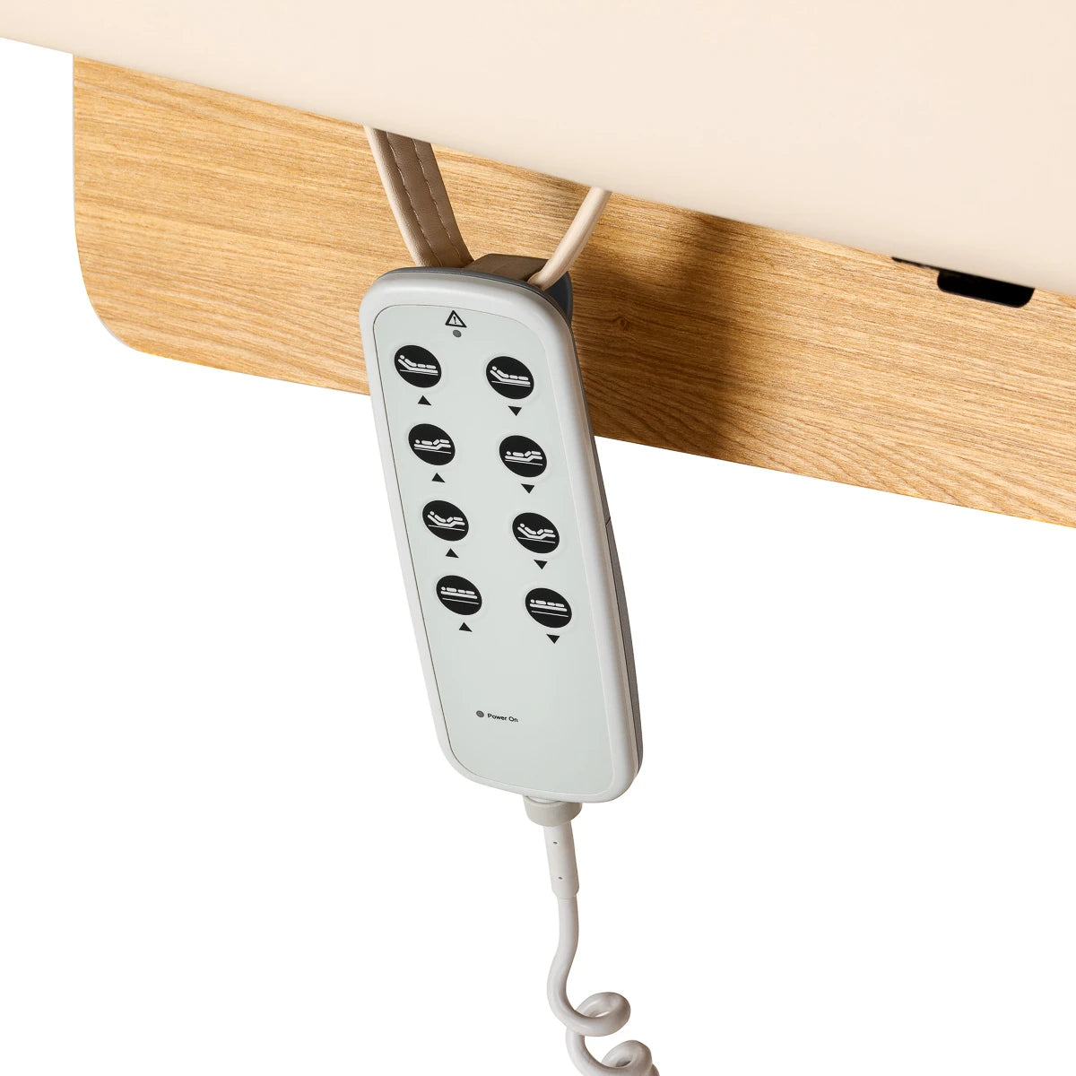 Sillon SPA behandelstoel Siesta, crème met lichtbruine voet