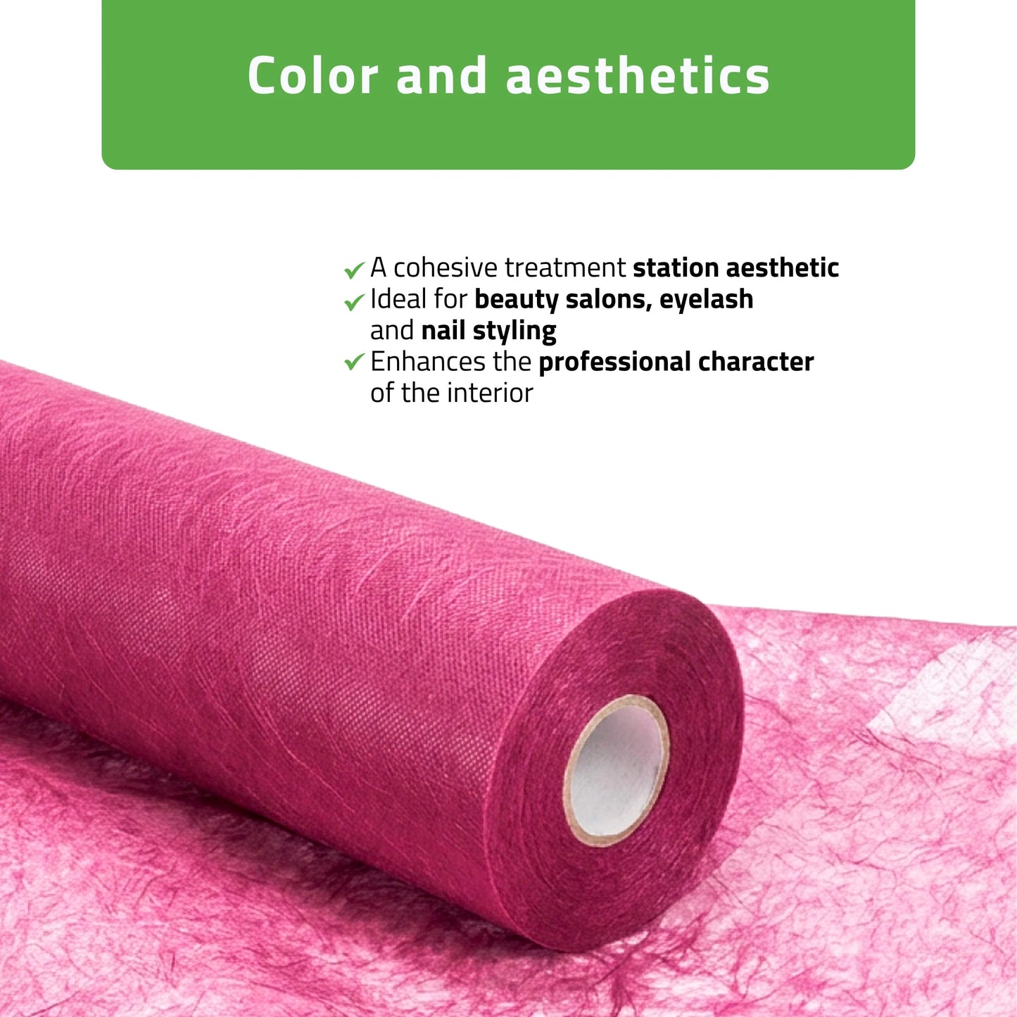 Neaustinis materialas 70 cm x 50 m 18g/m2, rožinė