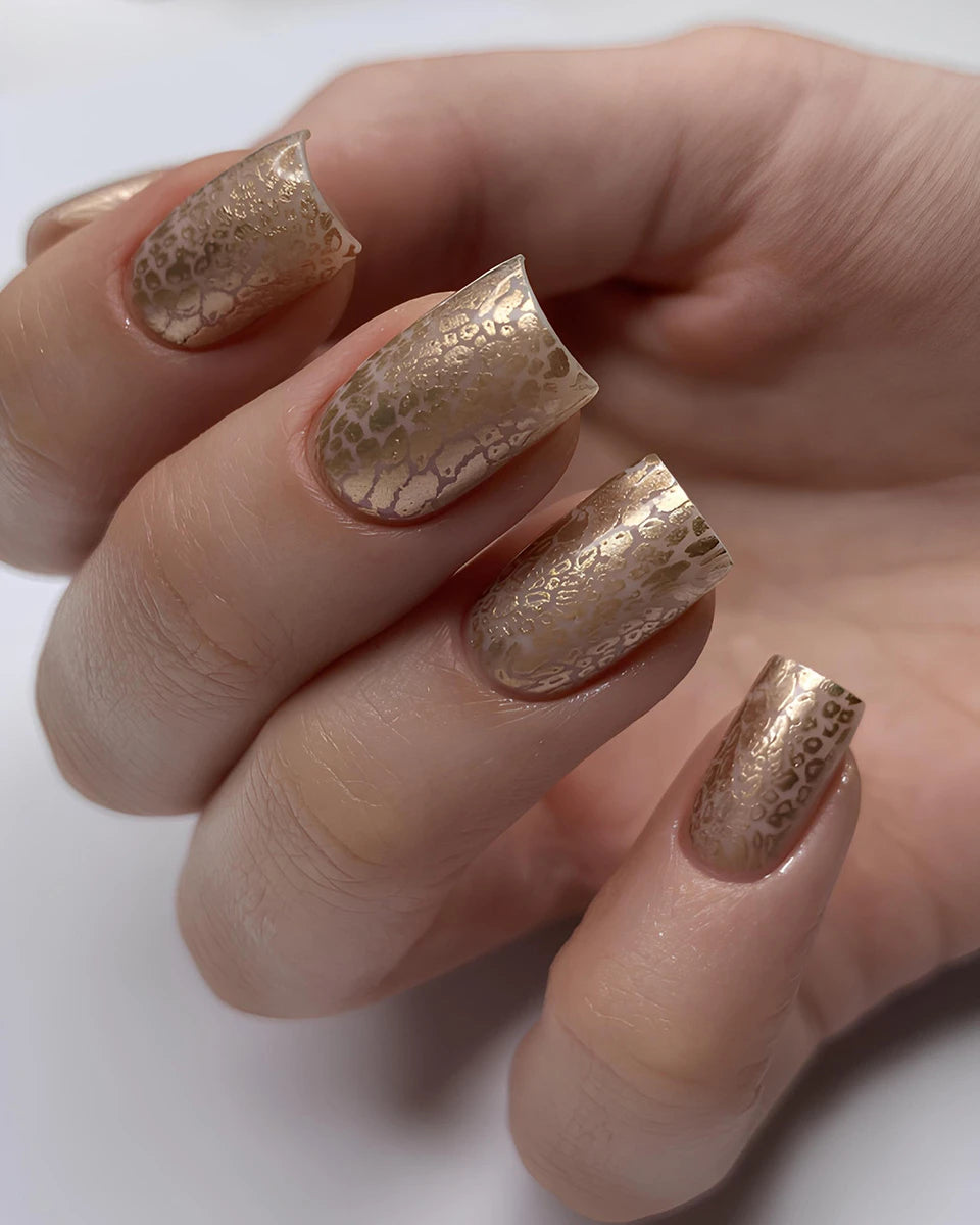 Stamping Polish №21 white gold metallic, 10 ml