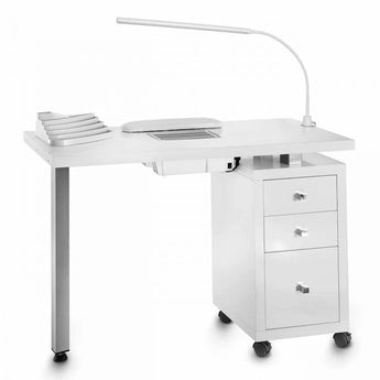 Manicure table Square Lacquered Vented