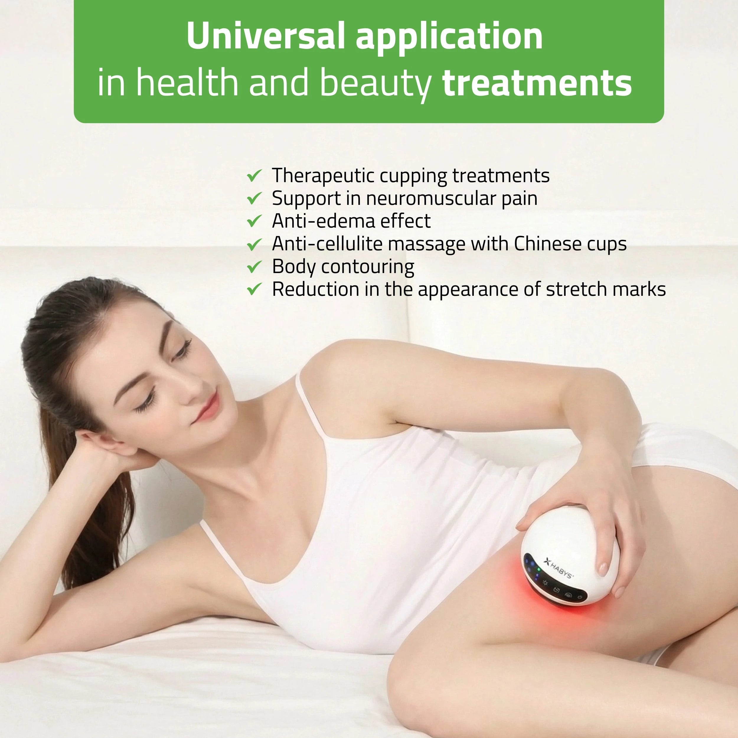 AirBubble electric cupping device, magnetotherapy, red light therapy