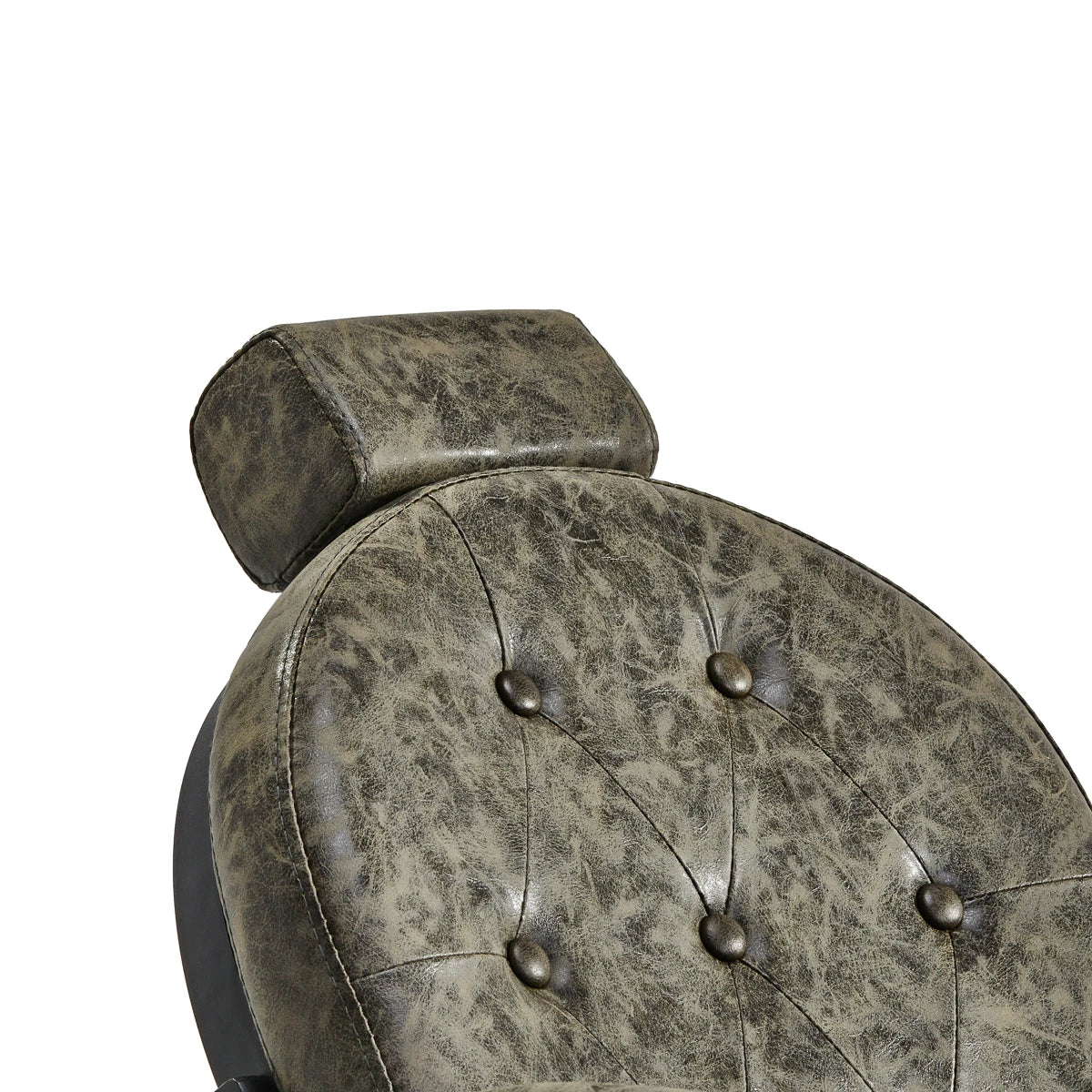 Hairdressing chair Gabbiano President Old Leather green