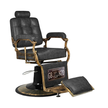 Парикмахерское-барбер кресло Gabbiano Boss HD Old Leather, черное