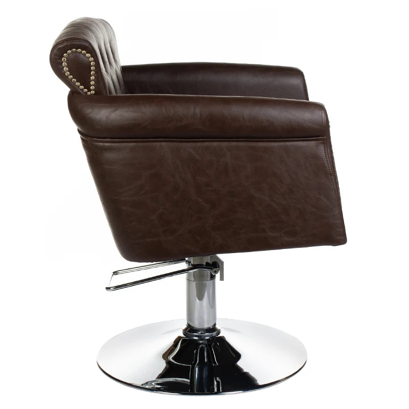 Frisørstol ALBERTO BH-8038, brun