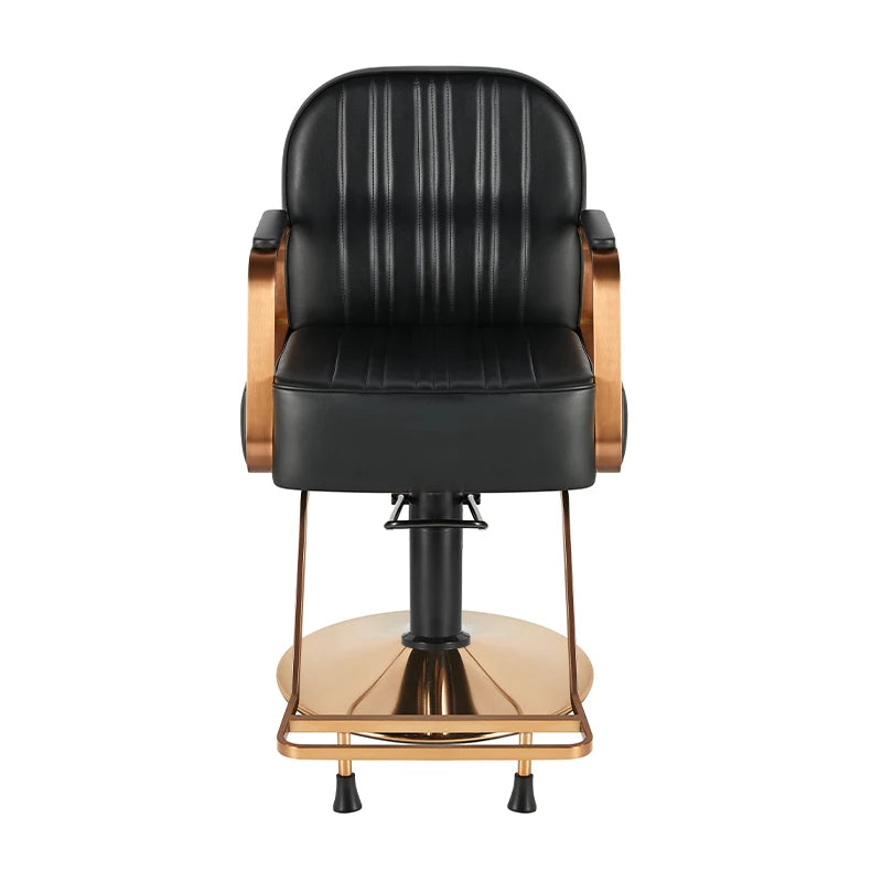 Hairdressing chair Gabbiano Acri, copper-black