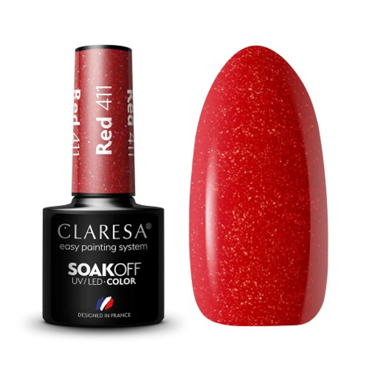 Gel polish RED 411 5ML