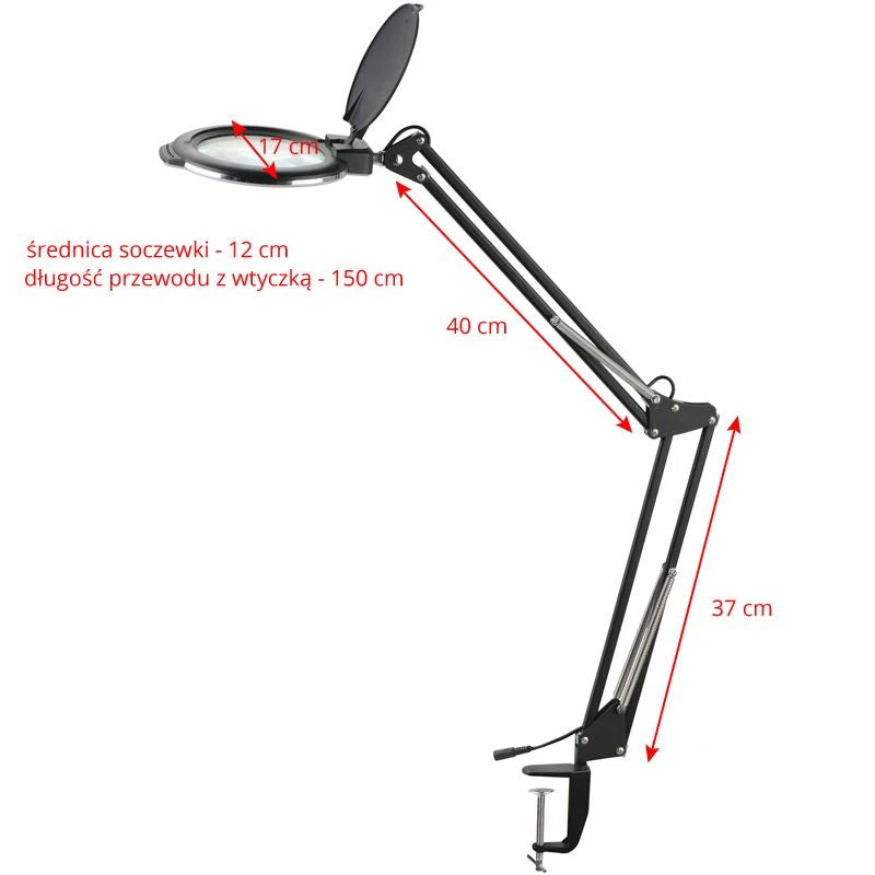 Moonlight Galda palielināmā LED lampa 8012/5, balta