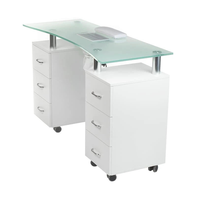Cosmetische tafel BD-3425-1+P met stofafzuiger, wit