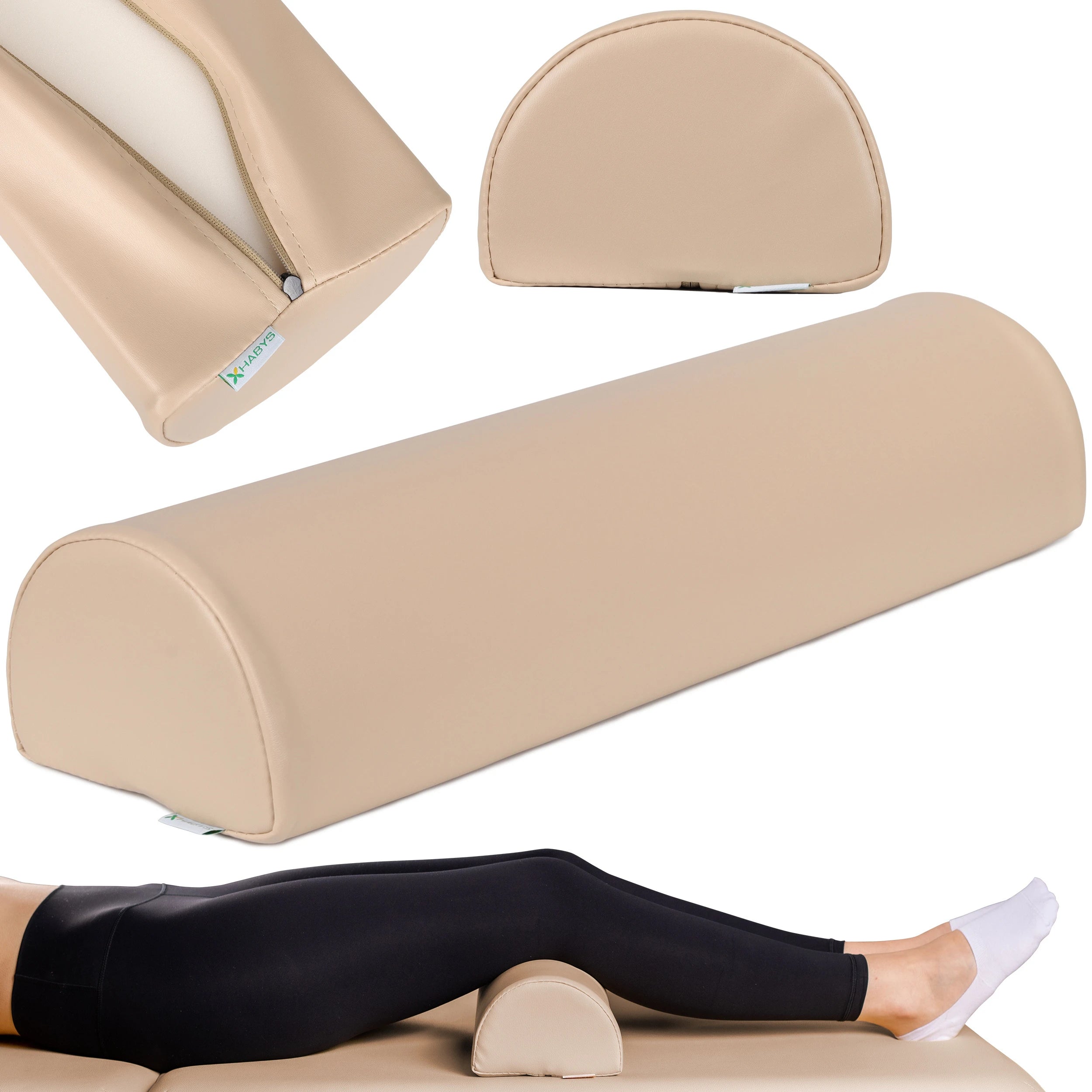 Semi Round Bolster 60x18x12 K033, Beige