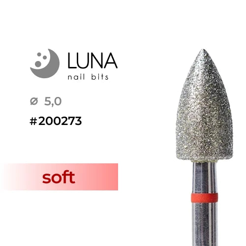 Luna Bits Teemant otsik Koonus - 5,0 10, punane, peen