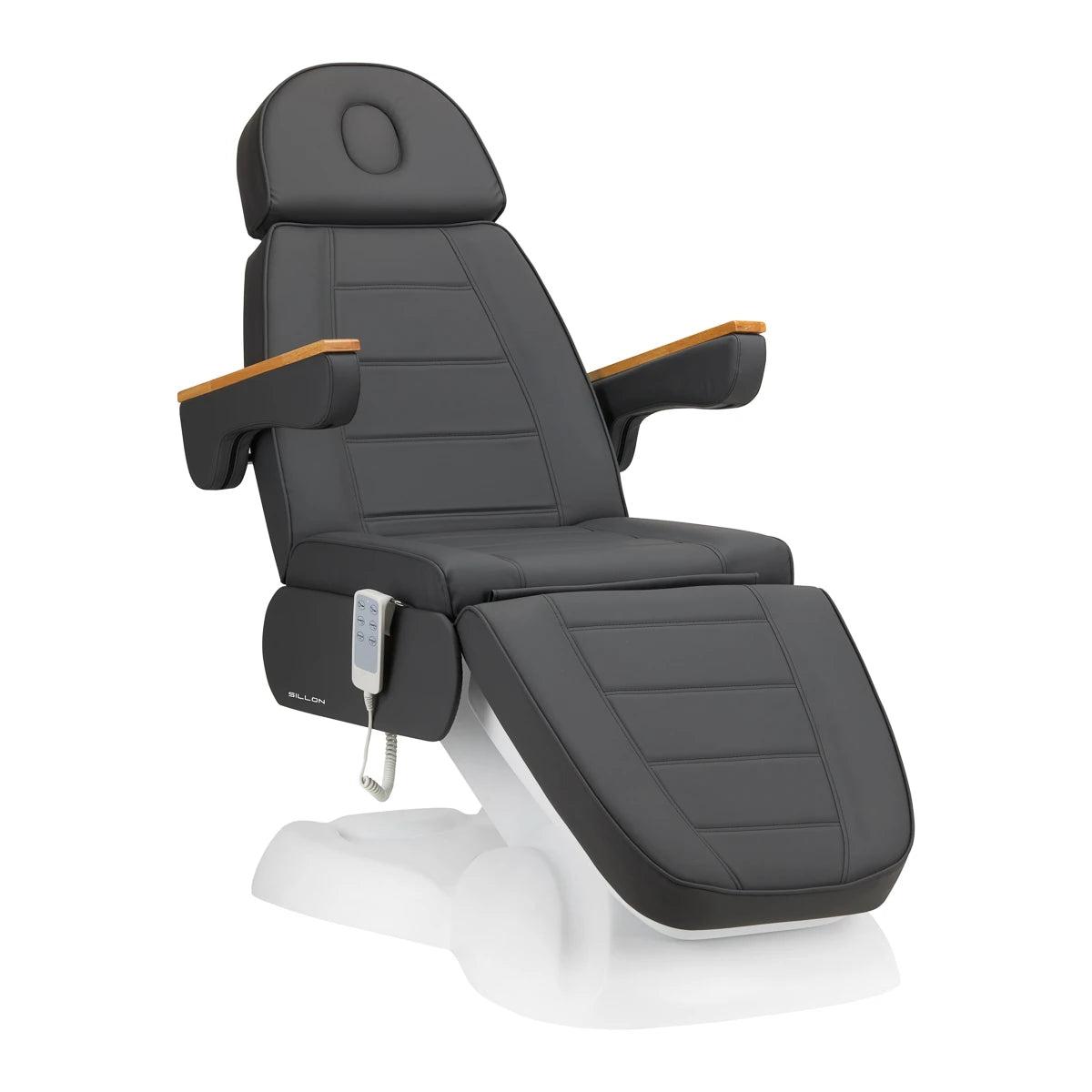 Elektrinė kosmetologinė kėdė-lova SILLON LUX 273b, 3 varikliai, pilka