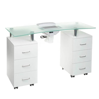 Manikīra galds + putekļu sūcējs BD-3425-1+P, balts