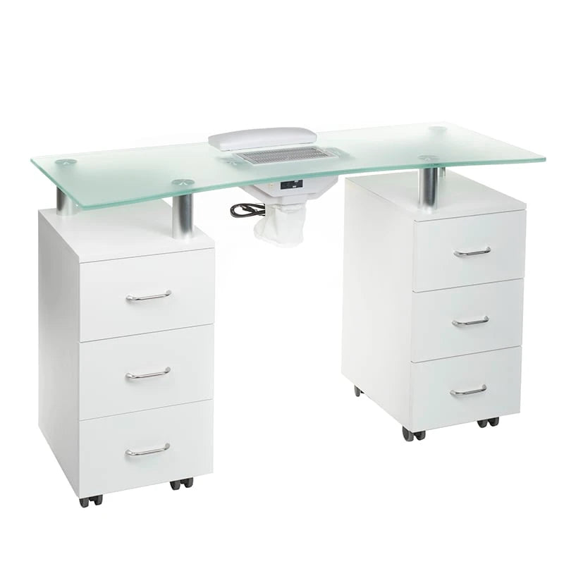 Cosmetische tafel BD-3425-1+P met stofafzuiger, wit