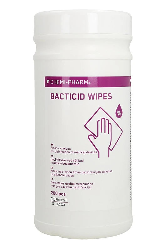 Wipes for quick surface disinfection - BACTICID WIPES – 200 pcs