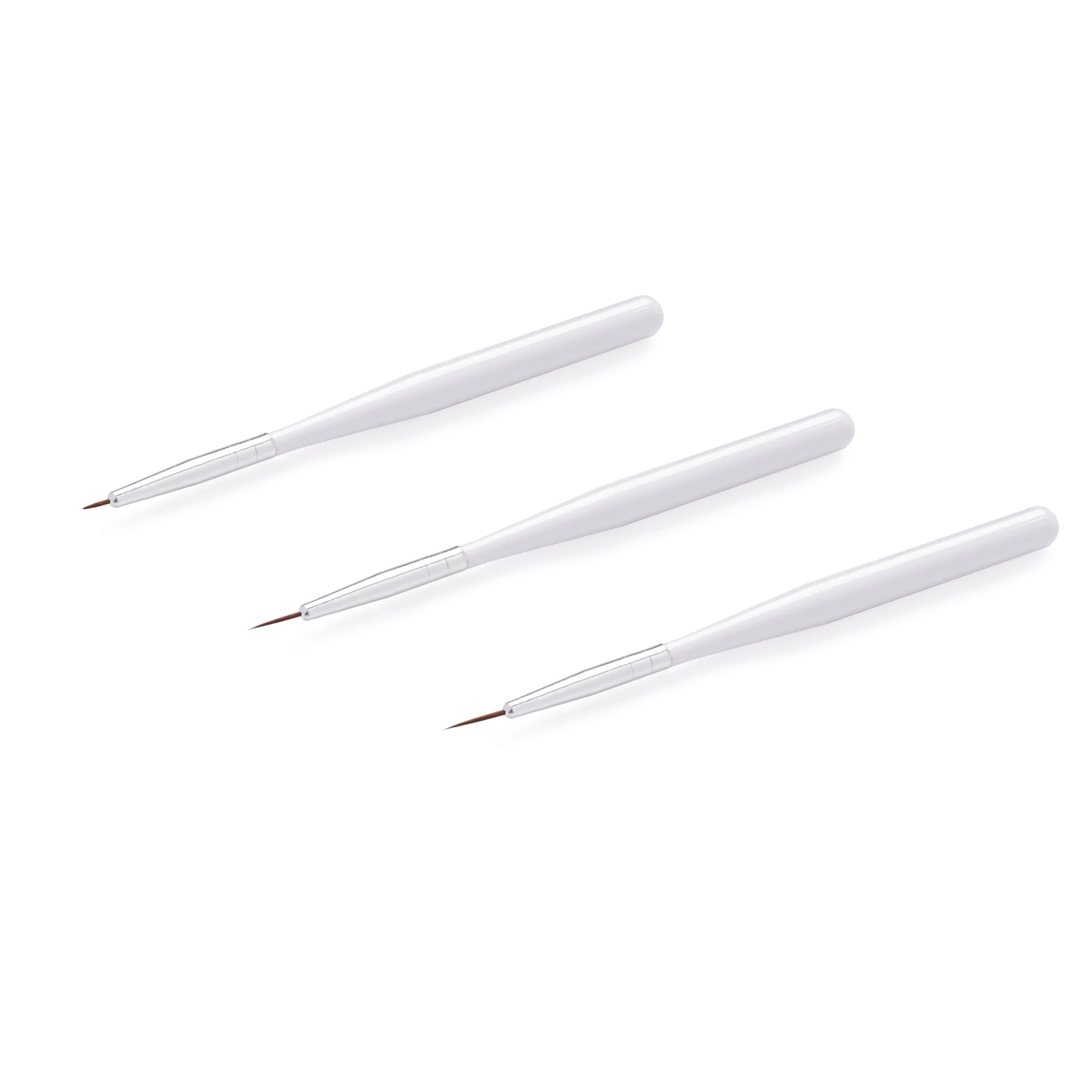 Maniküüripintslite komplekt, valged, 3 tk