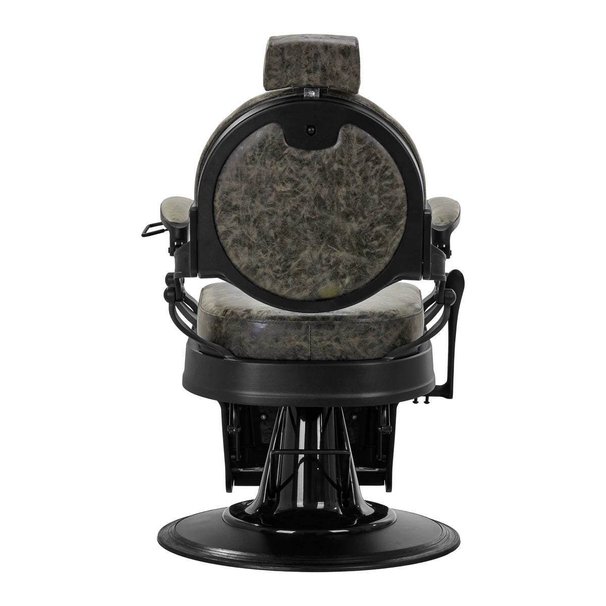 Hairdressing chair Gabbiano President Old Leather green