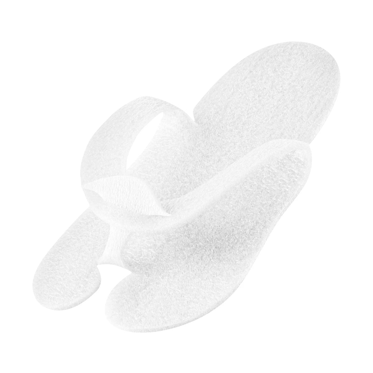 Disposable slippers, 12 pairs, white