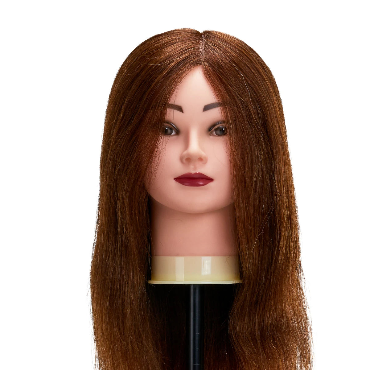 Head for hairdressers training Gabbiano WZ1 natural hair, color 4H, length 20"