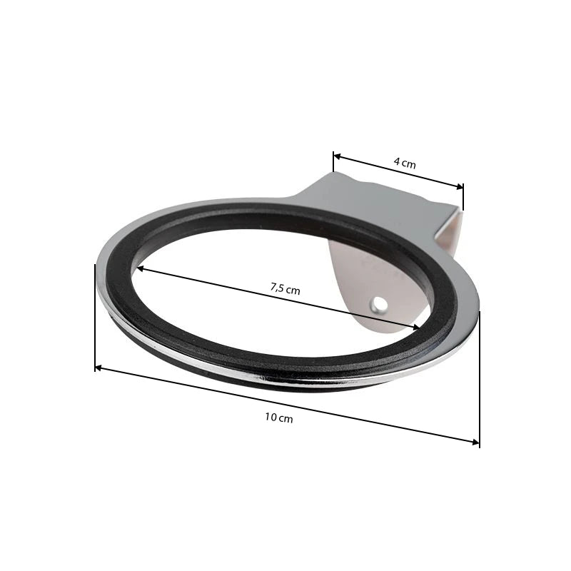 Wall-mounted holder for a hair dryer q96 chrome